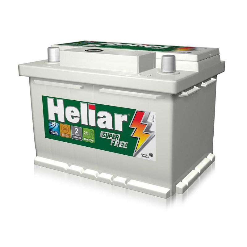 Bateria Heliar 60ah Super Free – Hf60dd – 24 Meses De Garantia